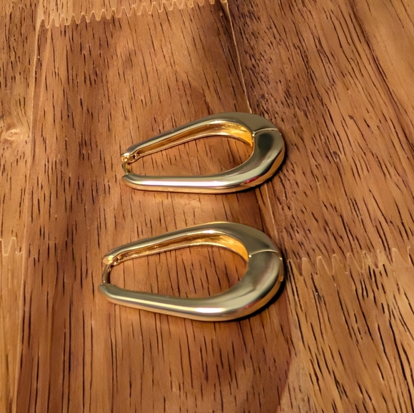 Madewell Droplet Large Hoop Earrings - Picture 7 of 8